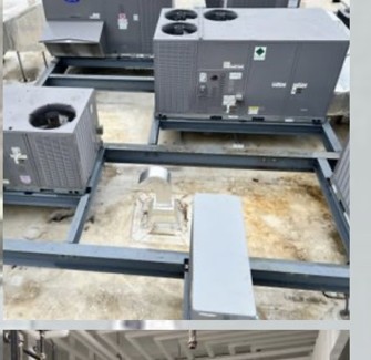 Large commercial HVAC installation project